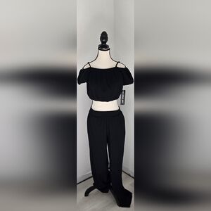 NWT Size M Madden Girl Black Two-Piece Set